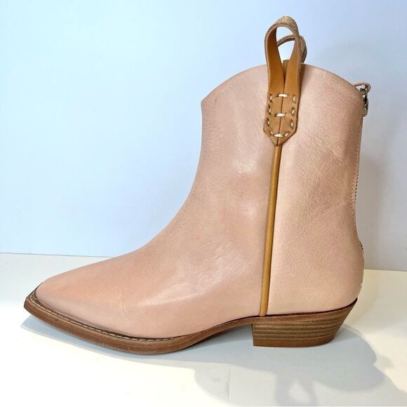 We The Free Wesley Pink Leather Western‎ Cowboy Boots New in Box - Picture 4 of 16